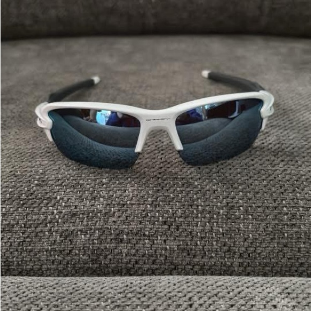 Oakley Sporty White Frame Sunglasses